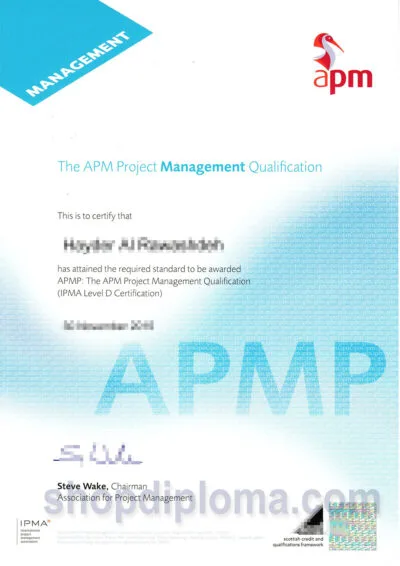 the Association of Proposal Management Professionals (APMP)