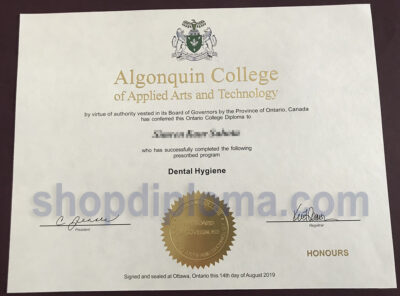 Algonquin college of Applied Arts and Technology Dental Hygiene Diploma