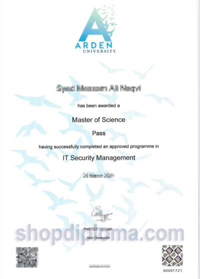 Arden University – Master of Science in IT Security Management