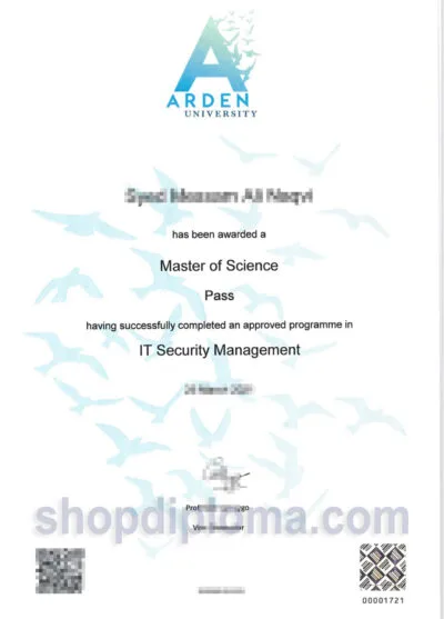 Arden University – Master of Science in IT Security Management
