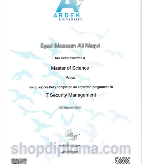 Arden University – Master of Science in IT Security Management