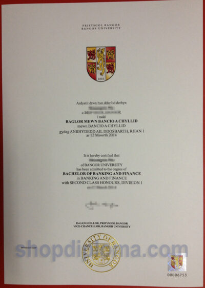 Bachelor of Science in Banking and Finance, Bangor University (Prifysgol Bangor)