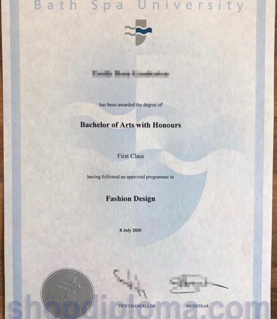 Bath spa university Bachelor of Arts with honours fashion design diploma