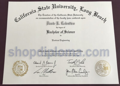 California State University, Long Beach the Degree of bachelor of Science in Electrical Engineering
