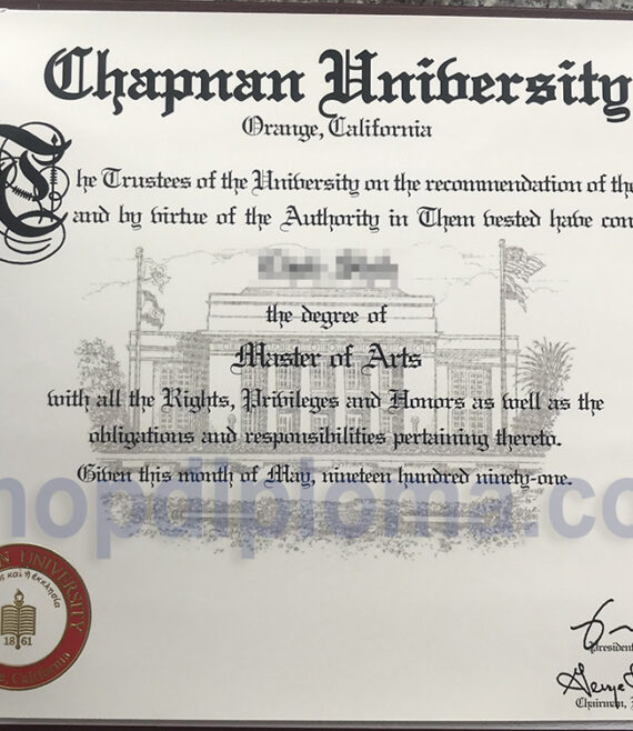 Chapman University Master of Arts degree