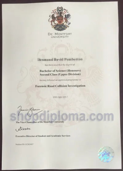 De Montfort University(DMU)Bachelor of Science(Honours)