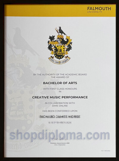 Falmouth University Bachelor og Arts Creative Music Performance