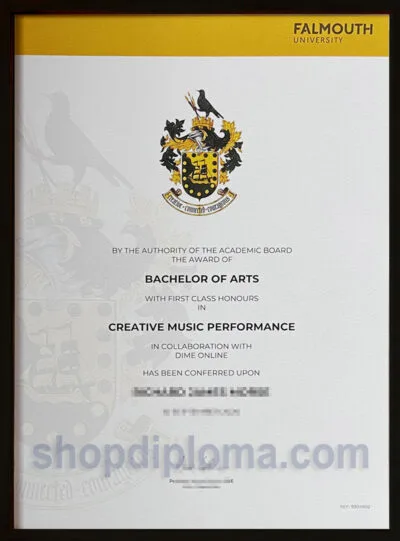 Falmouth University Bachelor og Arts Creative Music Performance