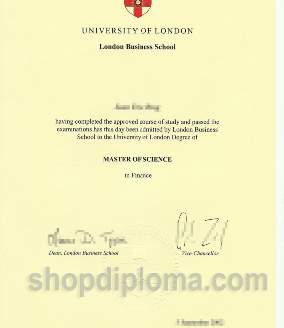 London Business School - UOL degree of master of science in finance