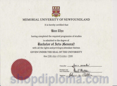 Memorial University of Newfoundland Bachelor of arts degree