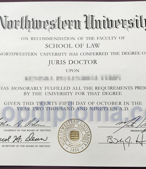 The Northwestern University Juris Doctor Degree