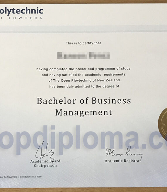 Open Polytechnic Bachelor of Business Management