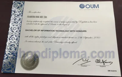 Open University Malaysia Bachelor of Information Technology with Honours