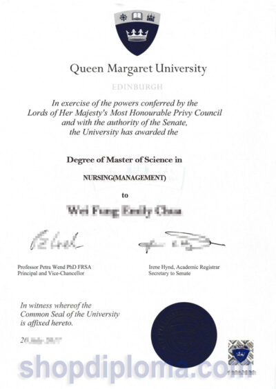 Queen Margaret University The Master of Science in Nursing Degree