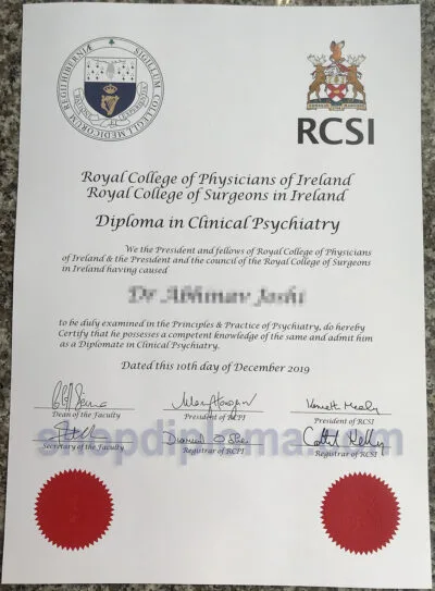 Royal College of Physicians of Ireland and Royal College of Surgeons in Ireland Diploma in Clinical Psychiatry