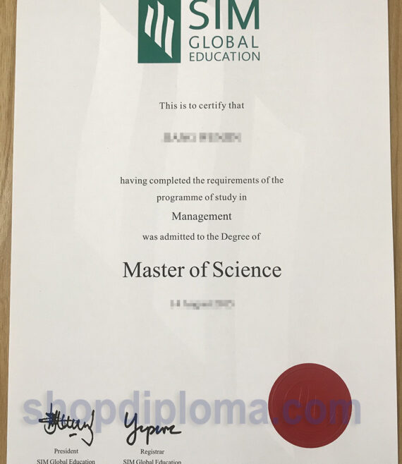 SIM Global Education Master of Science Degree