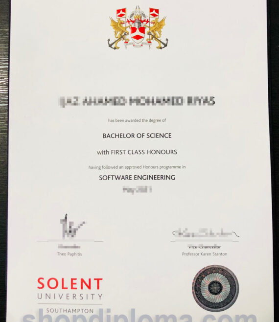 Solent University the degree of bachelor of science in software engineering