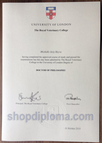 The Royal Veterinary College - UOL the degree of dctor of philosophy