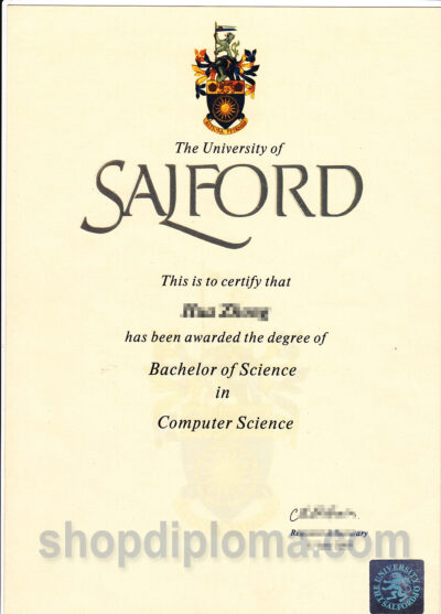 The University of Salford the degree of Bachelor of science in computer science