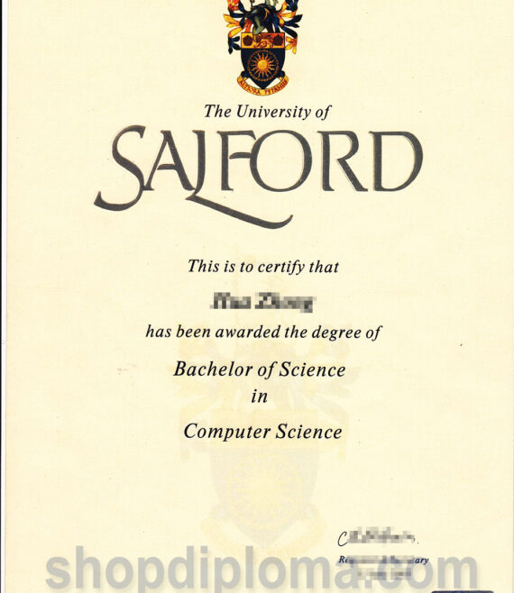 The University of Salford the degree of Bachelor of science in computer science