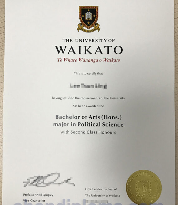 The University of Waikato bachelor of arts major in political science