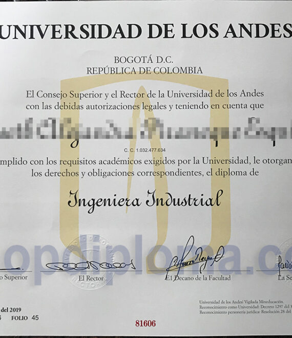 UNIVERSIDAD DE LOS ANDES Diploma