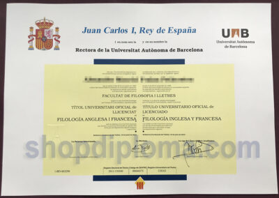 The Universitat Autonoma de Barcelona(UAB) Diploma