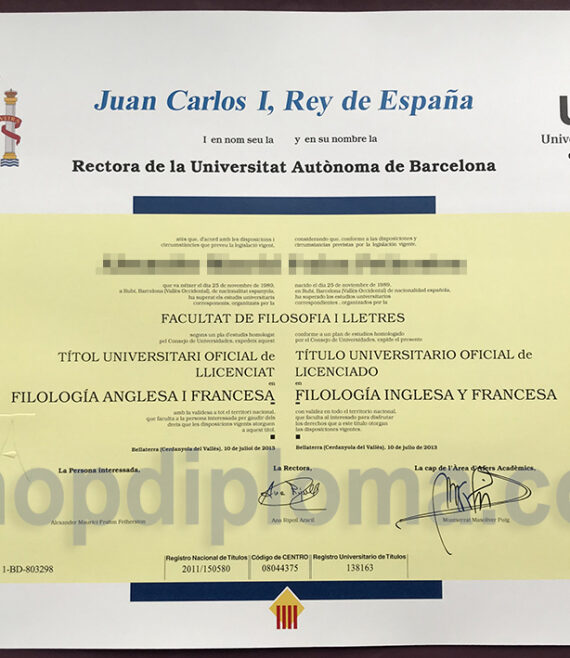 The Universitat Autonoma de Barcelona(UAB) Diploma
