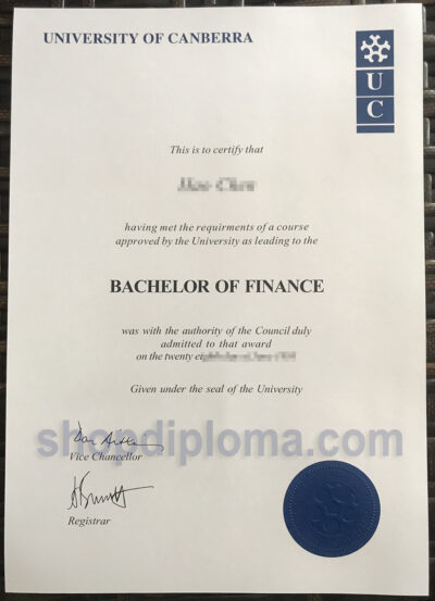 University of Canberra Bachelor of Finance