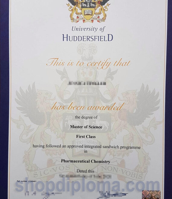 University of Huddersfield the degree of master of science in Pharmaceuticl Chemistry