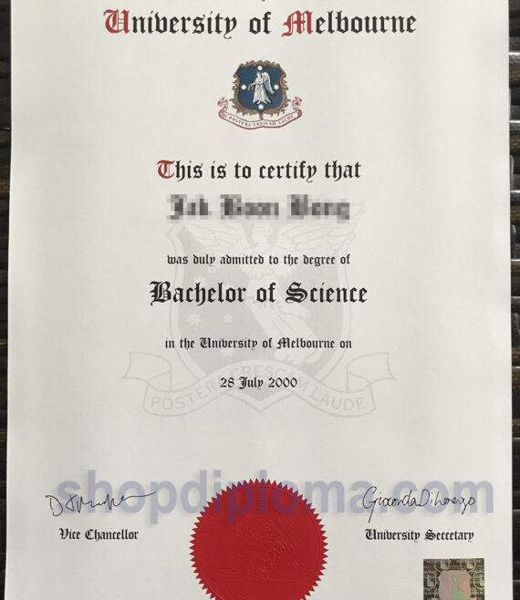 University of Melbourne Bachelor of Science Diploma