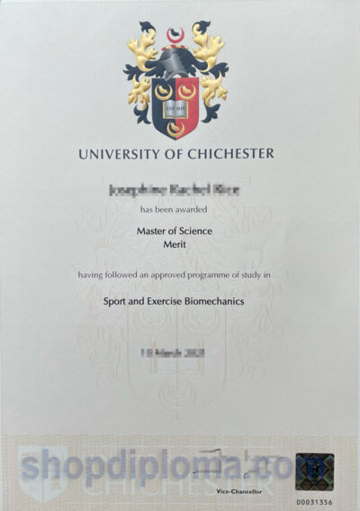University of chichester the degree of Master of Science Sport and Exercise Biomechanics