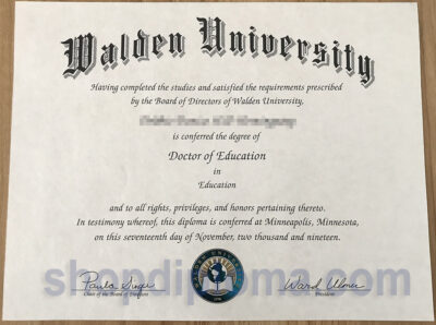 Walden university Dgree of Doctor of Education