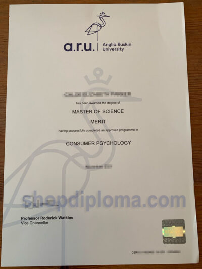 Anglia Ruskin university the degree of master of science in consumer psychology