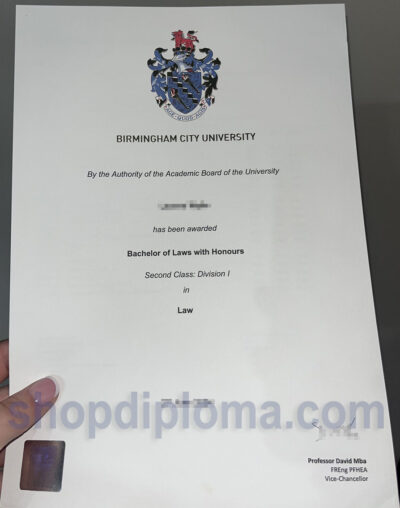 Birmingham city university bachelor of laws with honours