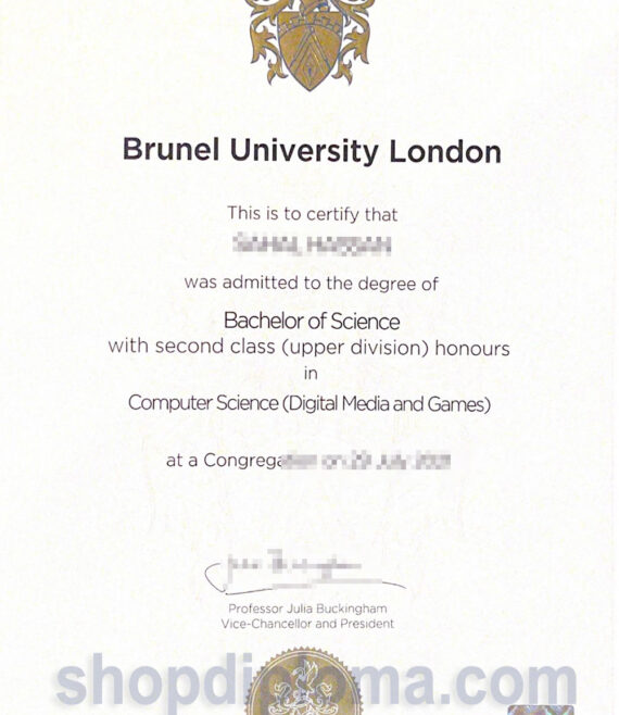 Brunel university London the degree of bachelor of science in computer science
