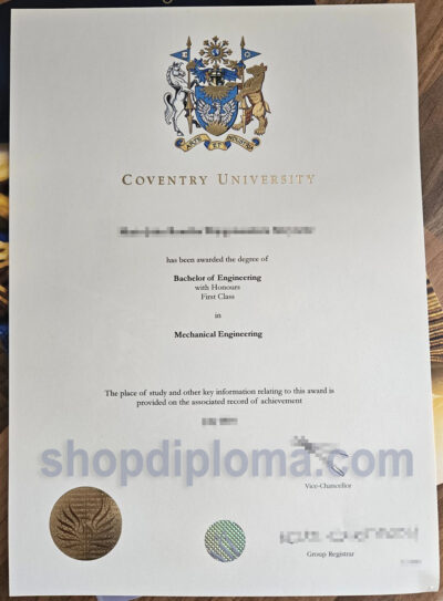 Coventry University the degree of bachelor of engineering in mechanical engineering