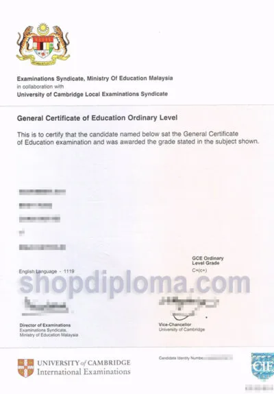 General certificate of education ordinary level of education malaysia