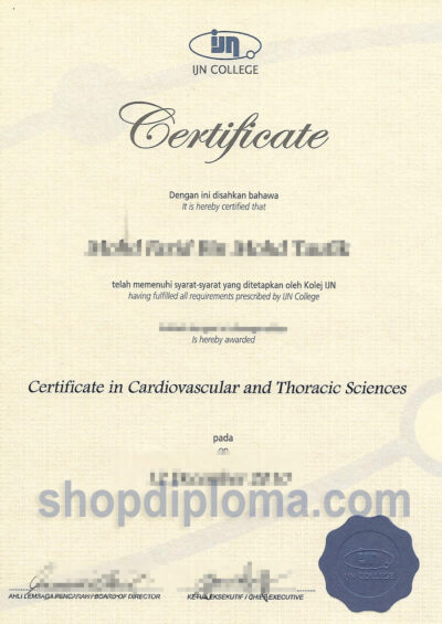 IJN college CERTIFICATE IN CARDIOVASCULAR AND THORACIC SCIENCES