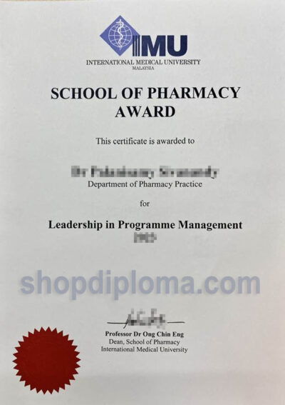 IMU international medical university malaysisa leadership in programme management