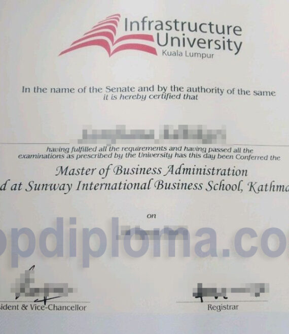 Infrastructure University kuala lumpur the degree of master of business administration