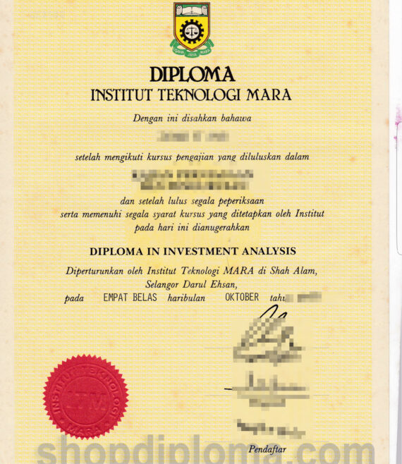 Institut teknologi Mara diploma in investment analysis