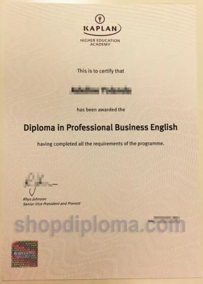 Kaplan Singapore HIGHER EDUCATION ACADEMY the diploma in professional business english