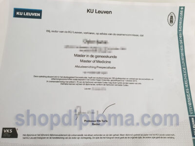Ku Leuven Master Diploma