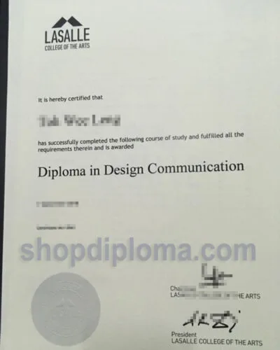Lasalle college of the arts diploma in design communication