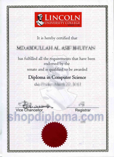 Lincoln university college Malaysia the diploma in computer science