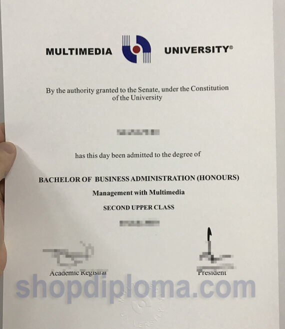 Multimedia University(MMU) the degree of bachelor of business administratiopn honours management with multimedia
