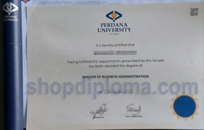 Perdana University the degree of master of business adminisration