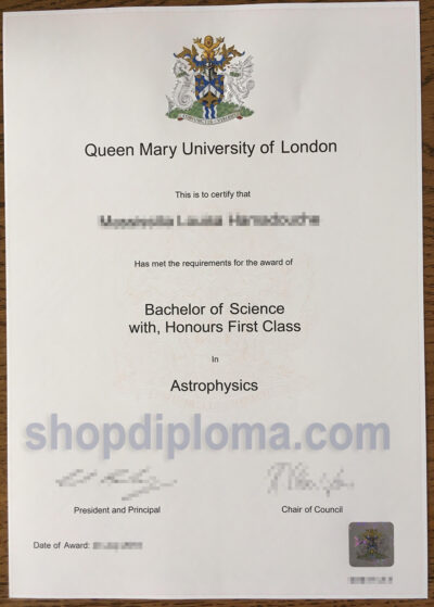 Queen Mary University of London QMUL degree of bachelor of science in astrophysics