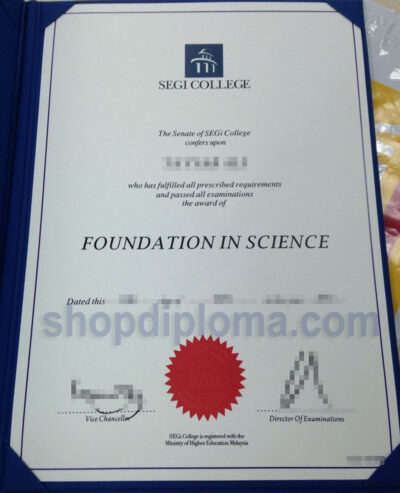 SEGI college the diploma of foundation in science